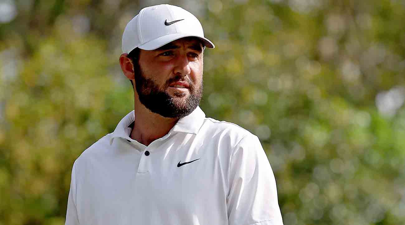 Scottie Scheffler is pictured during the final round of the 2024 Players Championship at TPC Sawgrass in Ponte Vedra Beach, Fla.